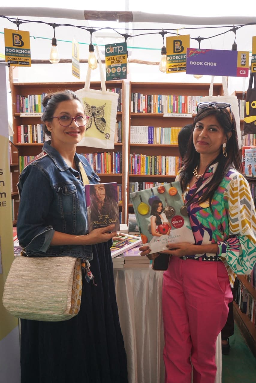 Neha Raj with the Booknerds community at a book event