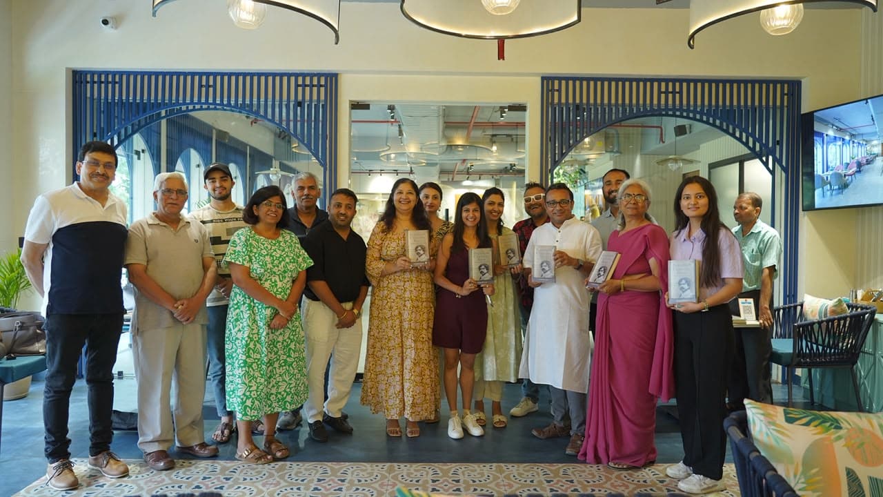 Neha Raj with the Booknerds community at a book event