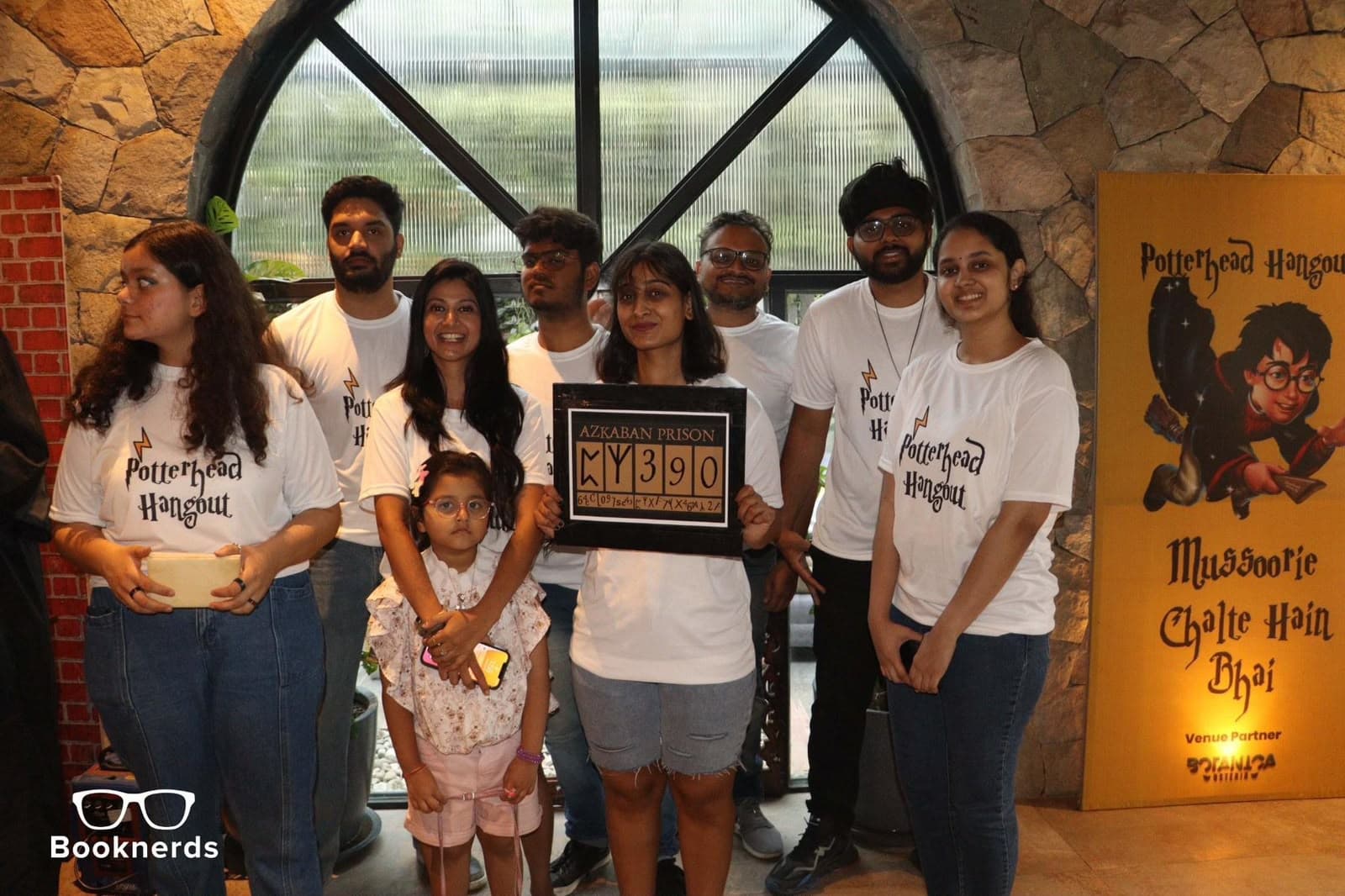 Neha Raj with the Booknerds community at a book event