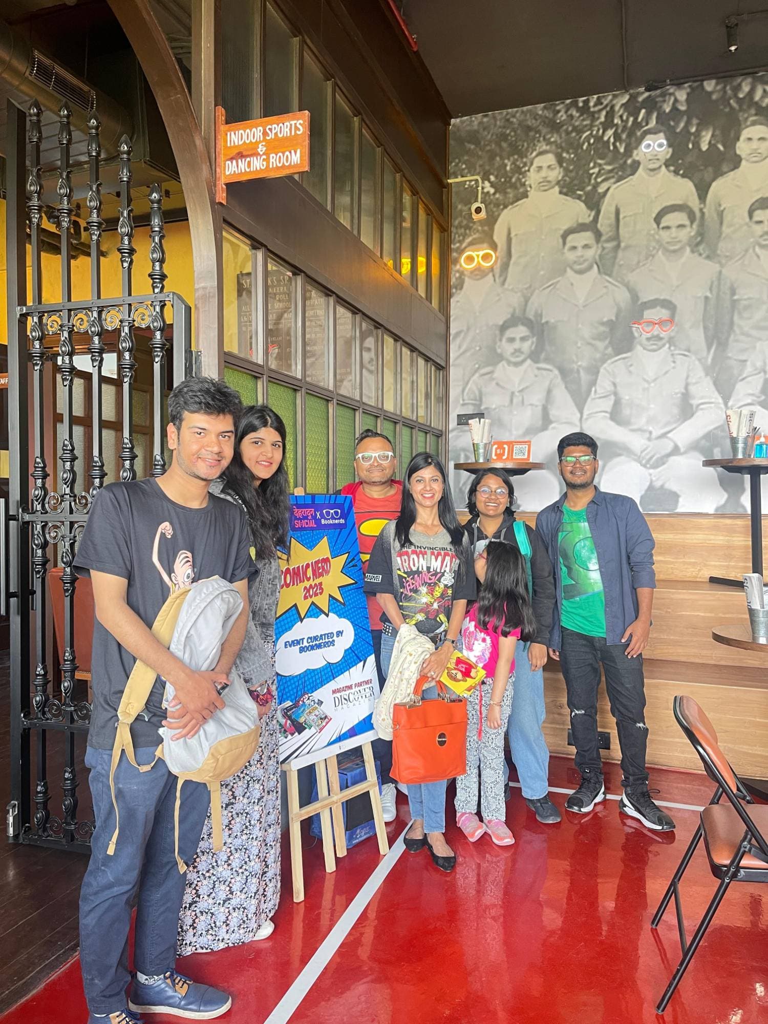 Neha Raj with the Booknerds community at a book event