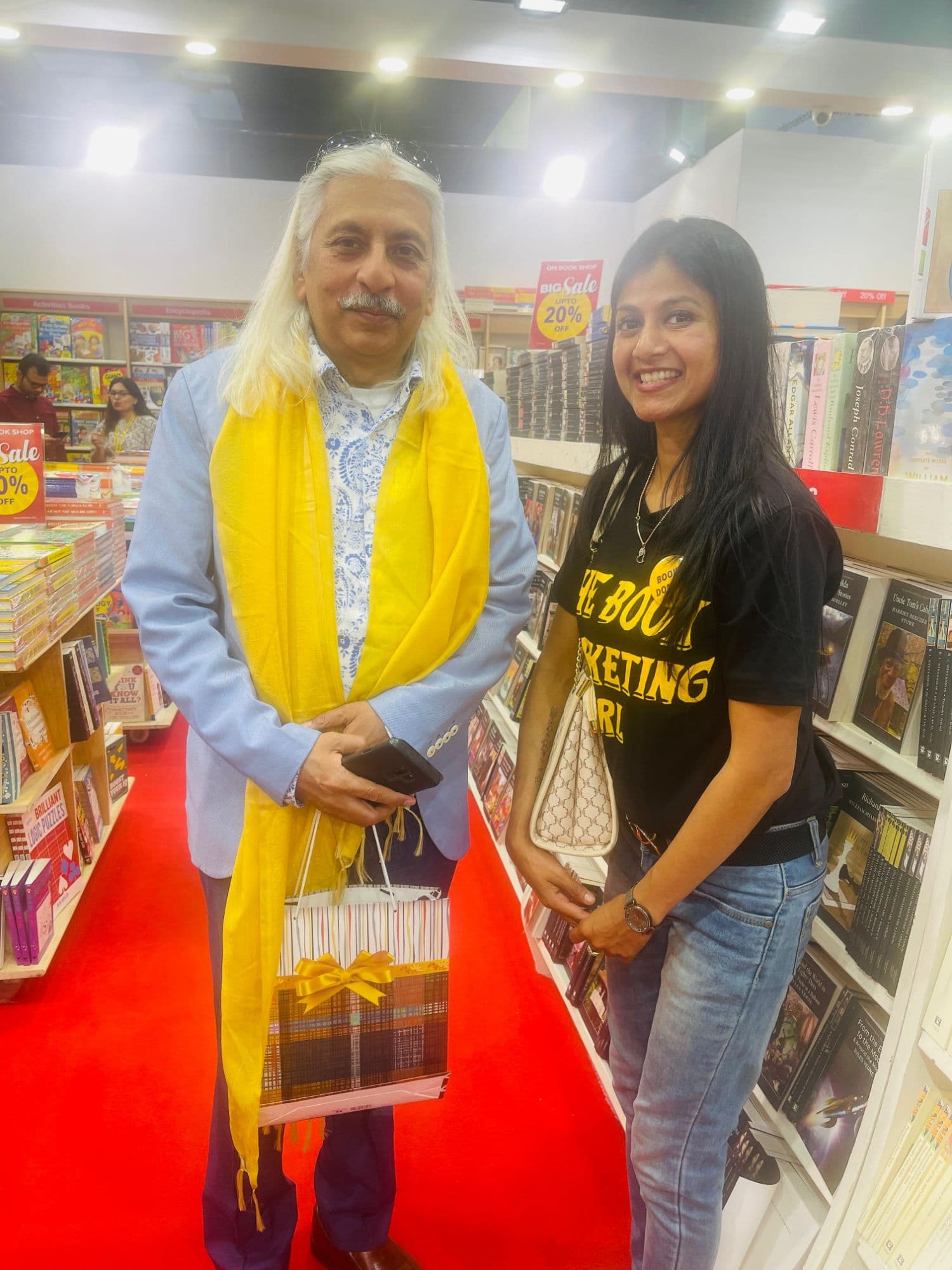 Neha Raj with the Booknerds community at a book event