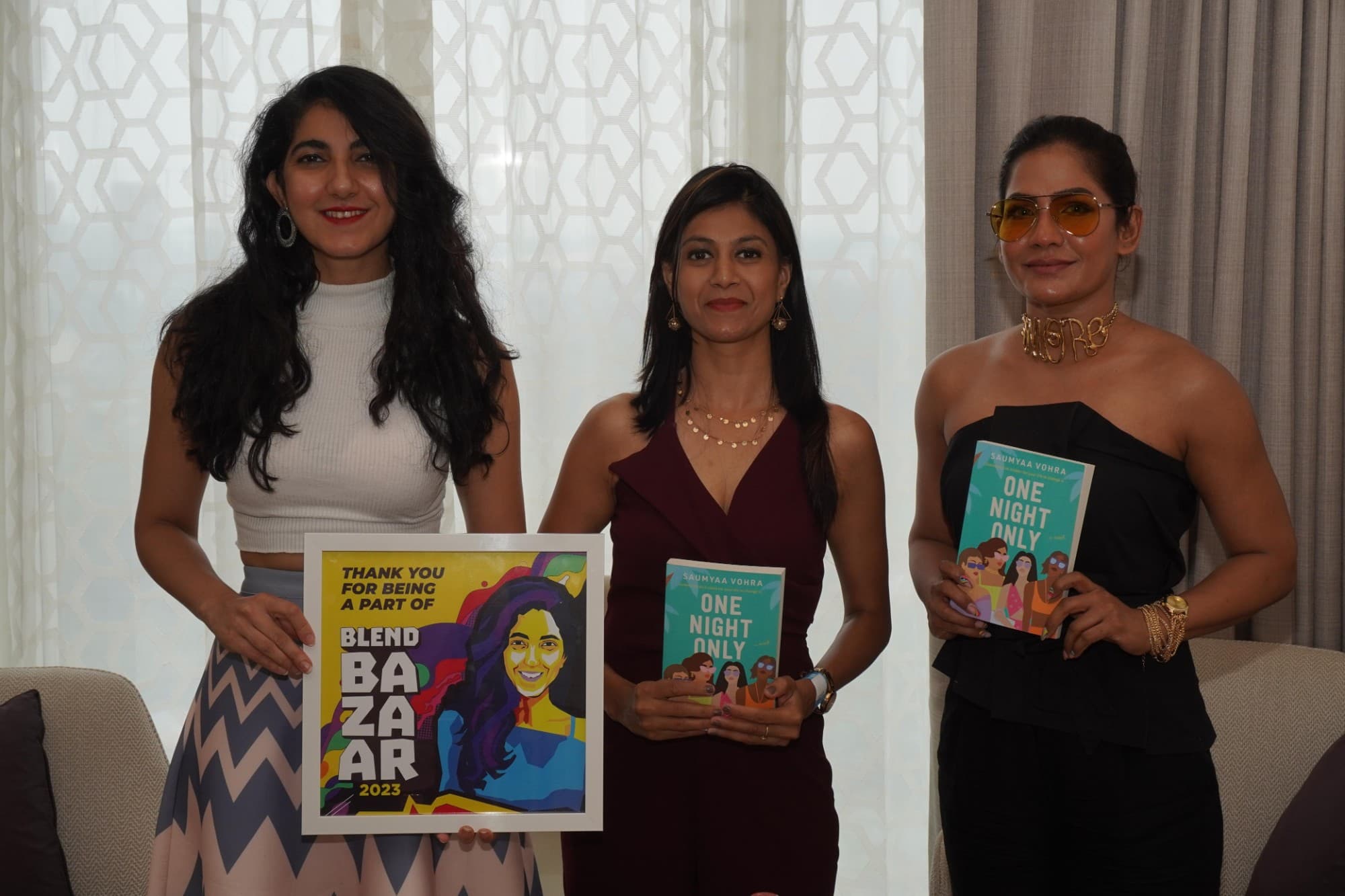 Neha Raj with the Booknerds community at a book event