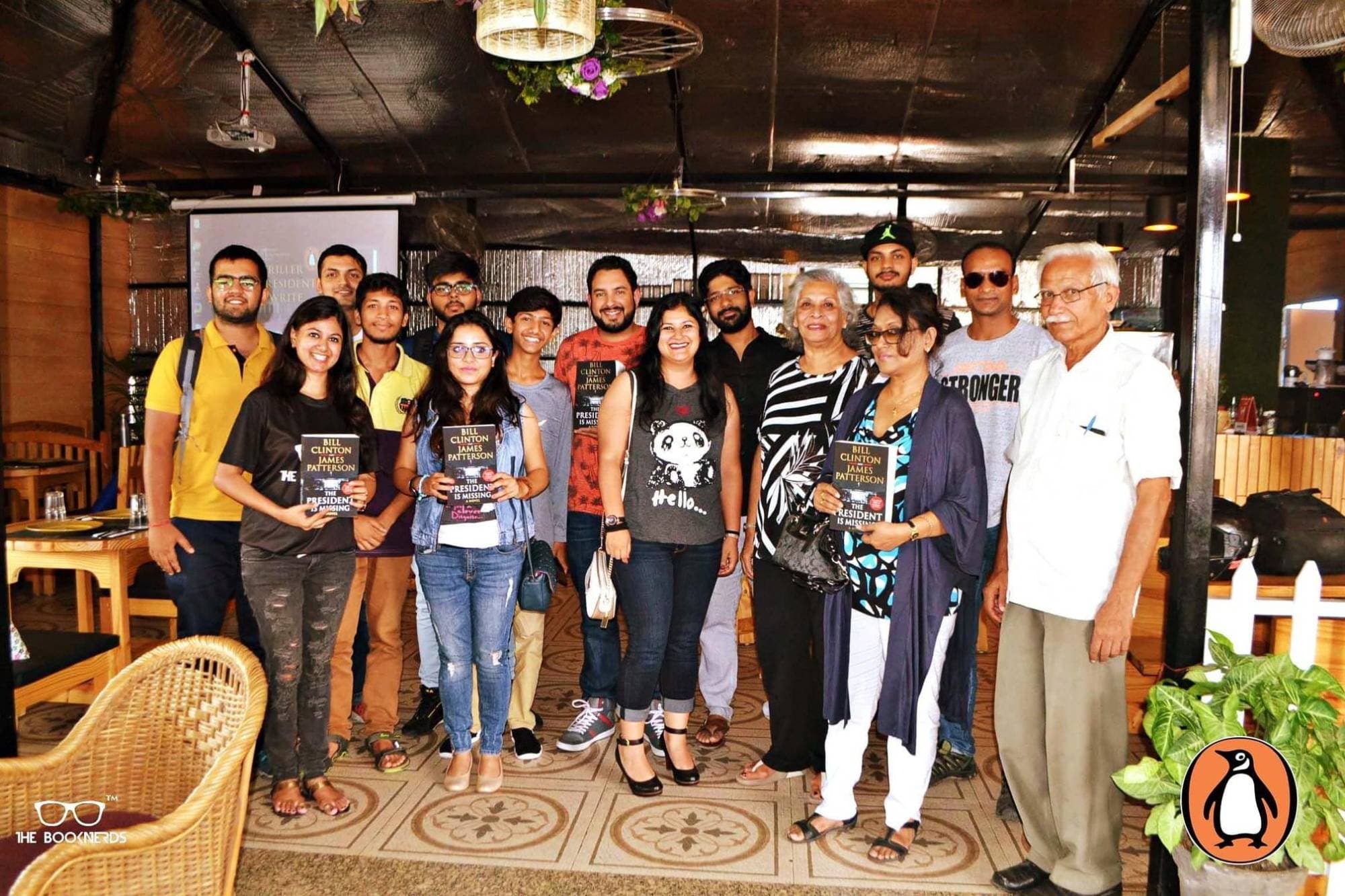 Neha Raj with the Booknerds community at a book event