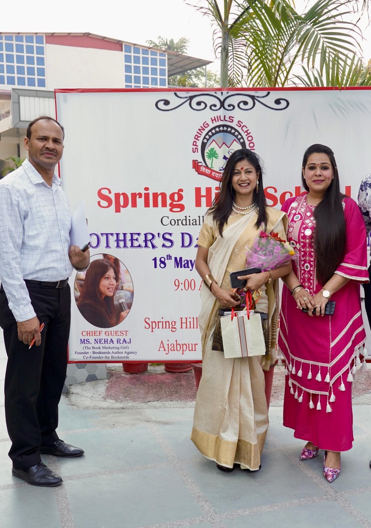Neha Raj with the Booknerds community at a book event