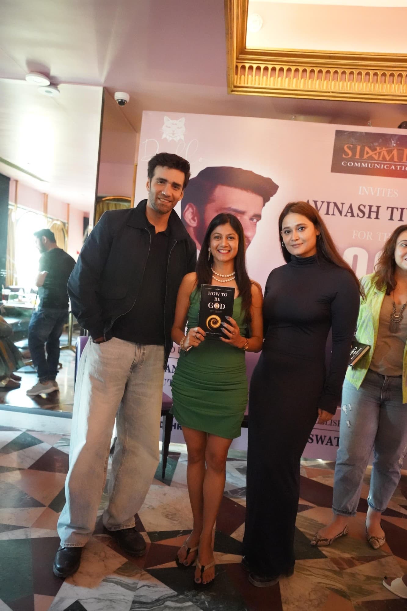 Neha Raj with the Booknerds community at a book event