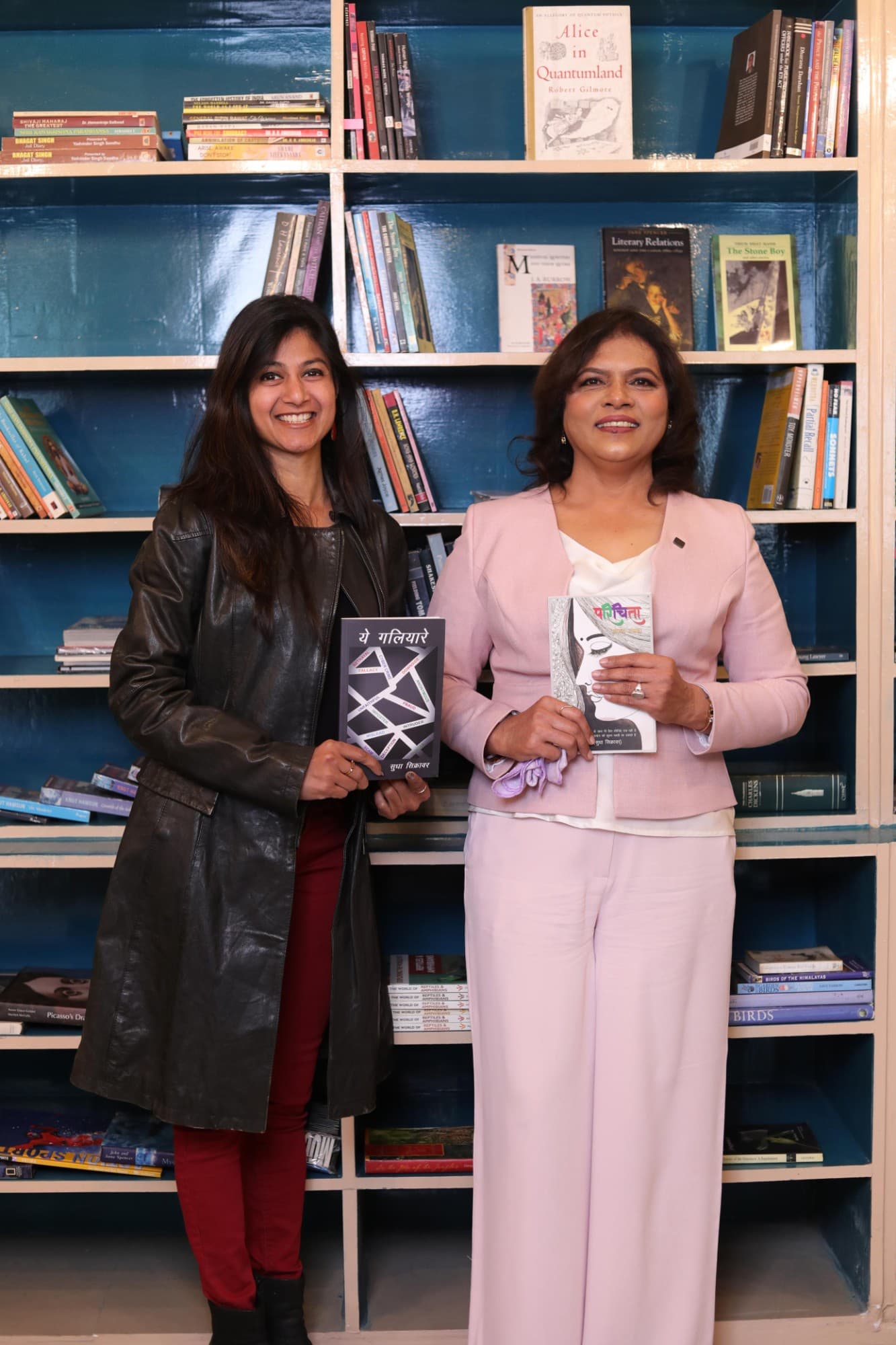 Neha Raj with the Booknerds community at a book event