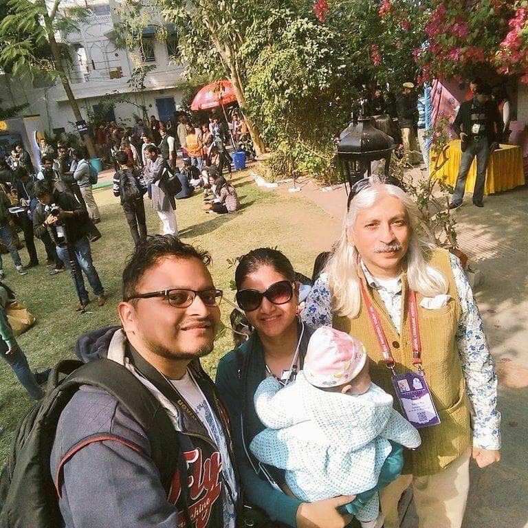 Neha Raj with the Booknerds community at a book event