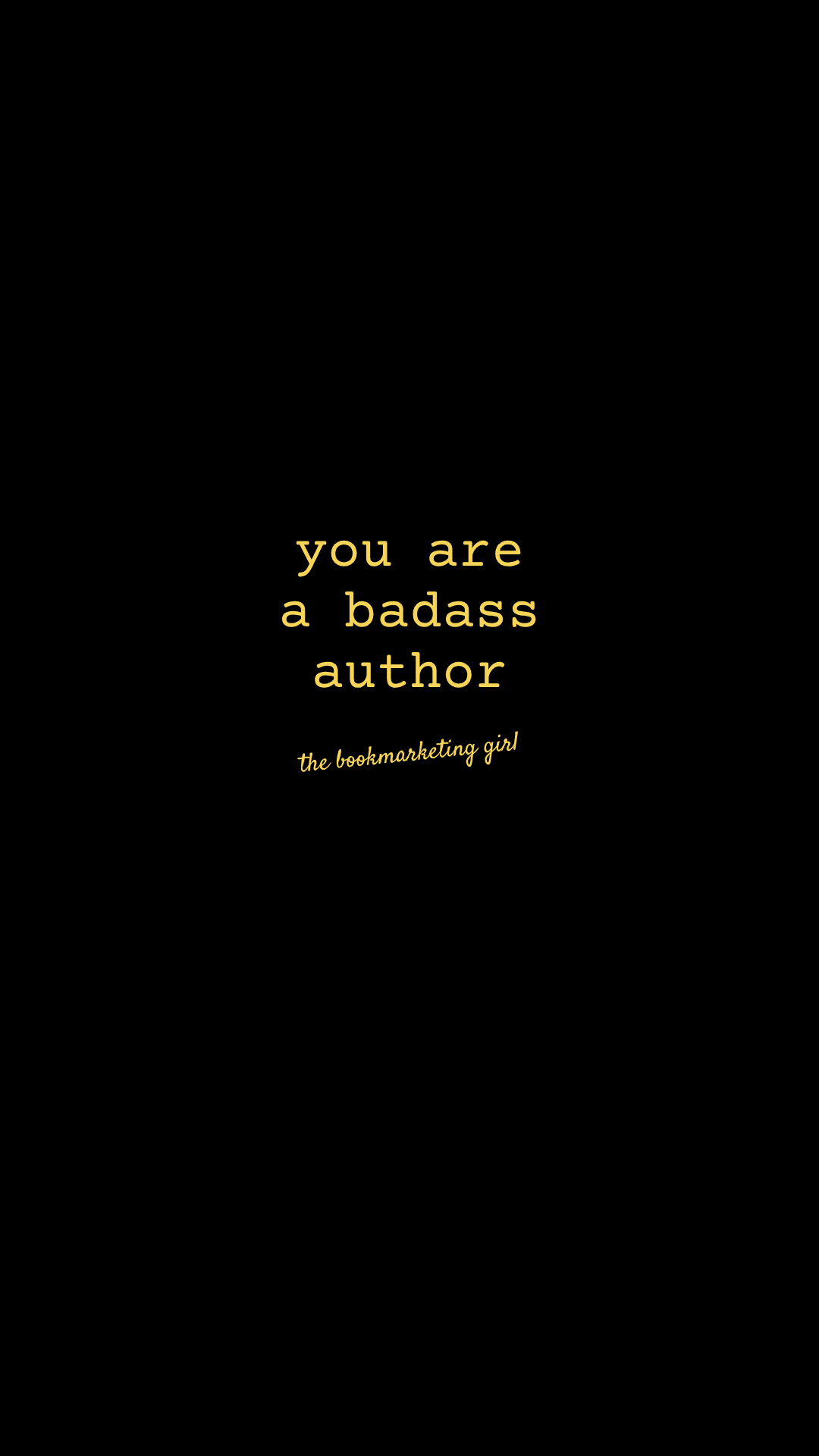 You Are a Badass Author (Dark)